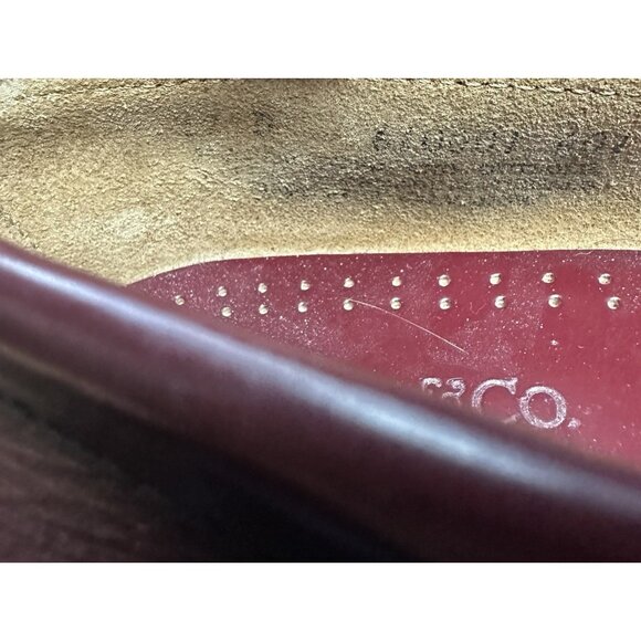 GH Bass Men's Burgundy Size 12 D Weejuns Leather Penny Loafers - Picture 14 of 14